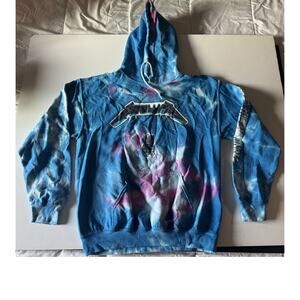 NWOT Hot Topic Metallica Ride the Lightning Tie Dye Hoodie